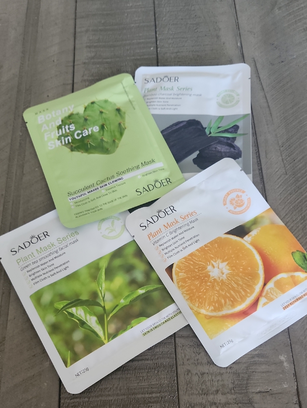 NWT Sadoer 4 Pack Sheet Mask Bundle